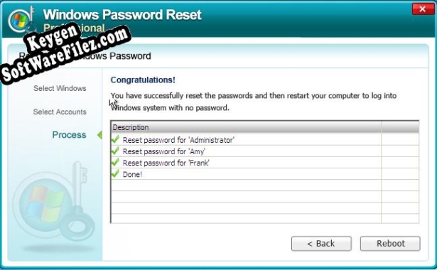 Key generator (keygen) Windows Password Reset Enterprise