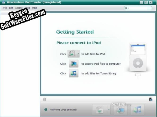 Activation key for Wondershare iPod Transfer