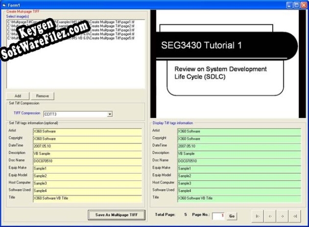 x360soft - Multi-page Tiff Converter SDK activation key