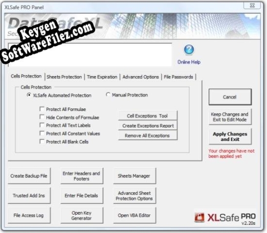 XLSafe PRO key generator