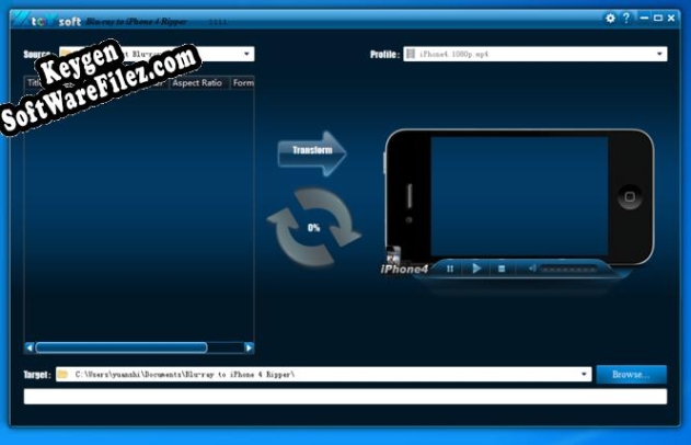 XtoYsoft Blu-ray to iPhone 4 Ripper serial number generator