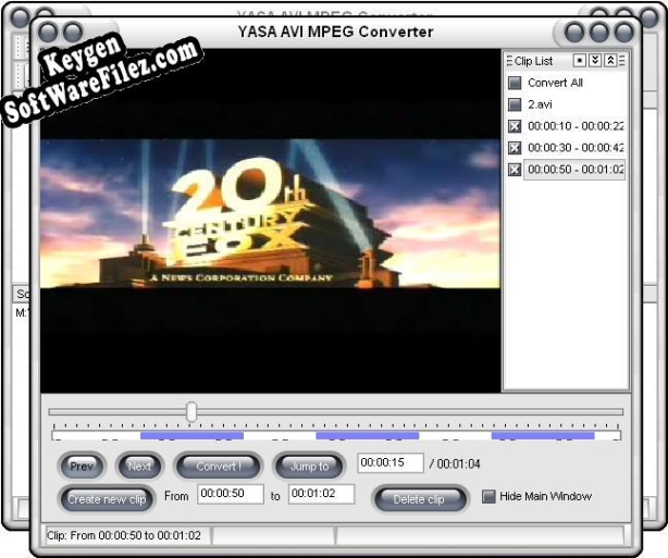 YASA AVI MPEG Converter key generator