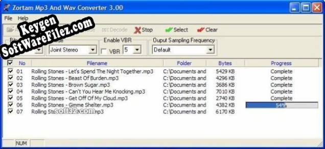 Activation key for Zortam Mp3 And Wav Converter